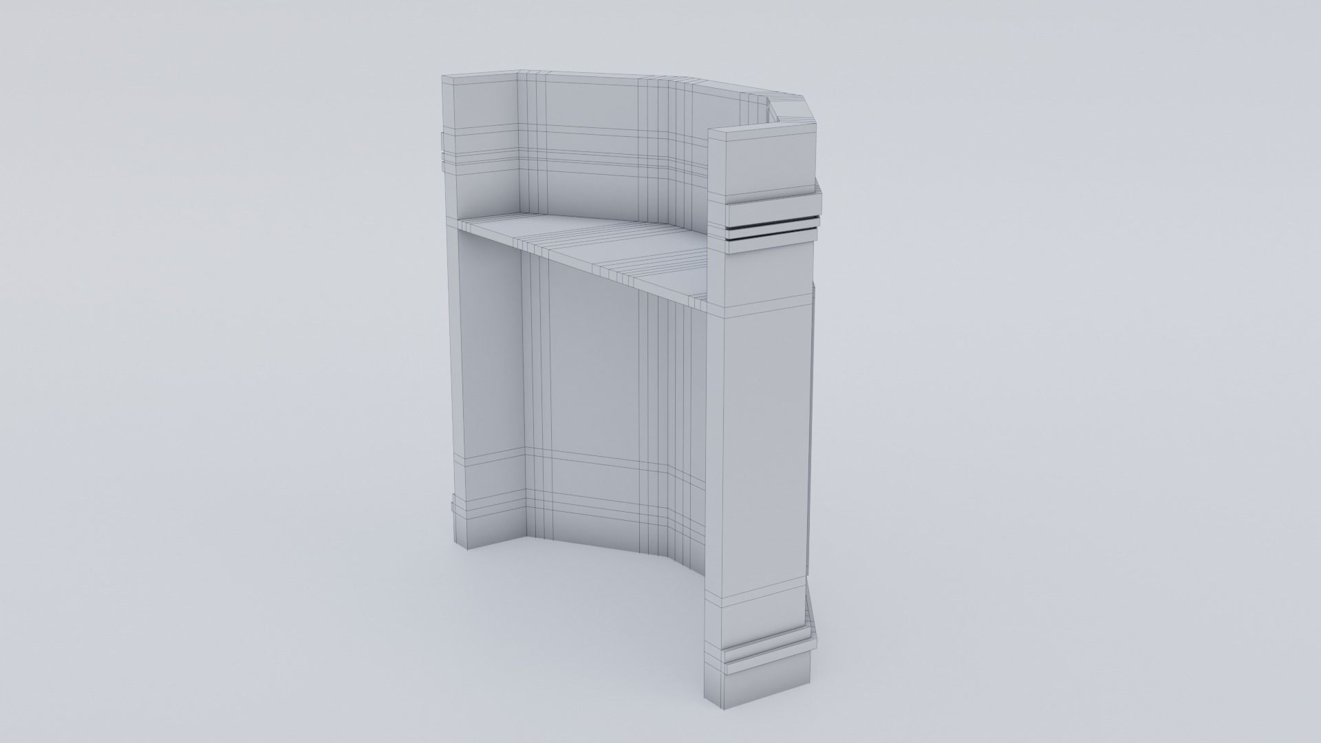 Pulpit Column 3D model_28
