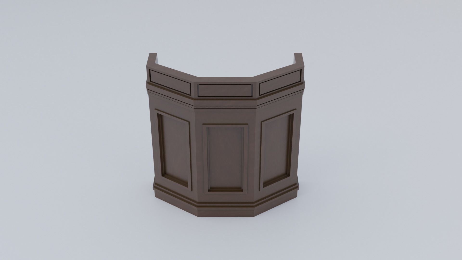 Pulpit Column 3D model_3
