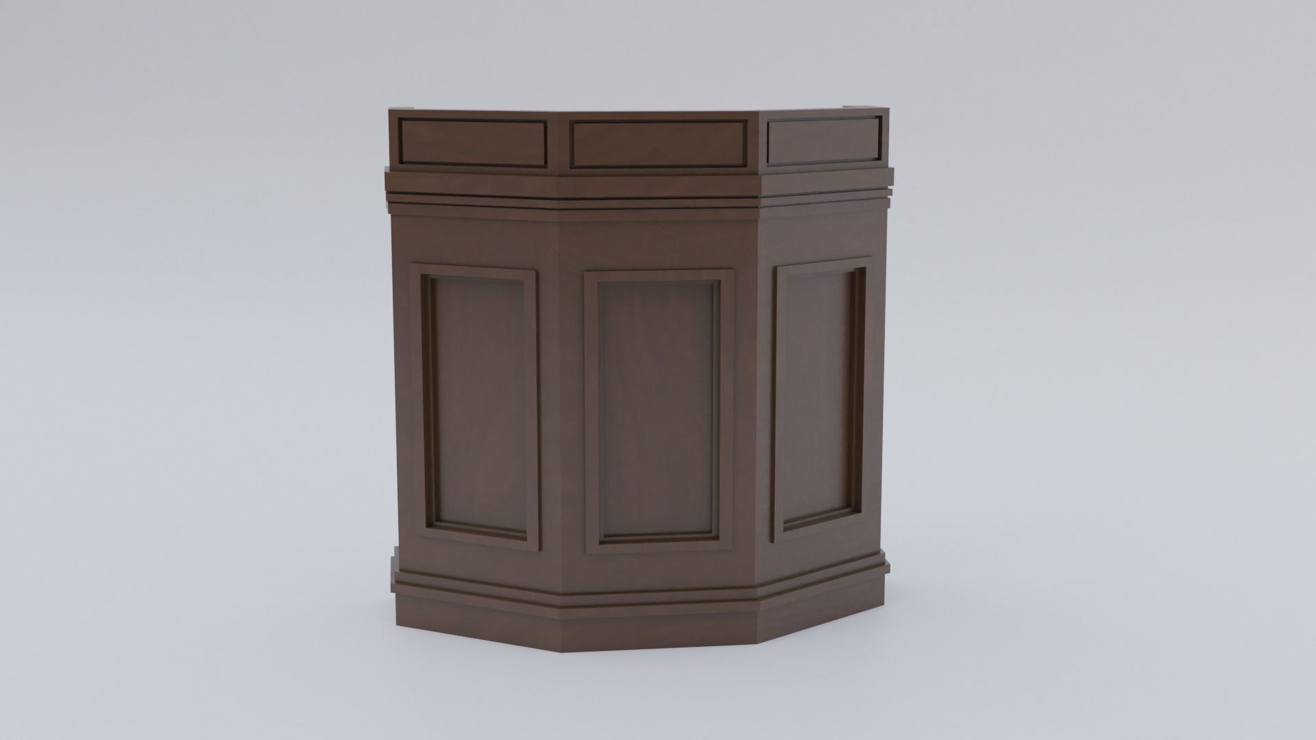Pulpit Column 3D model_1