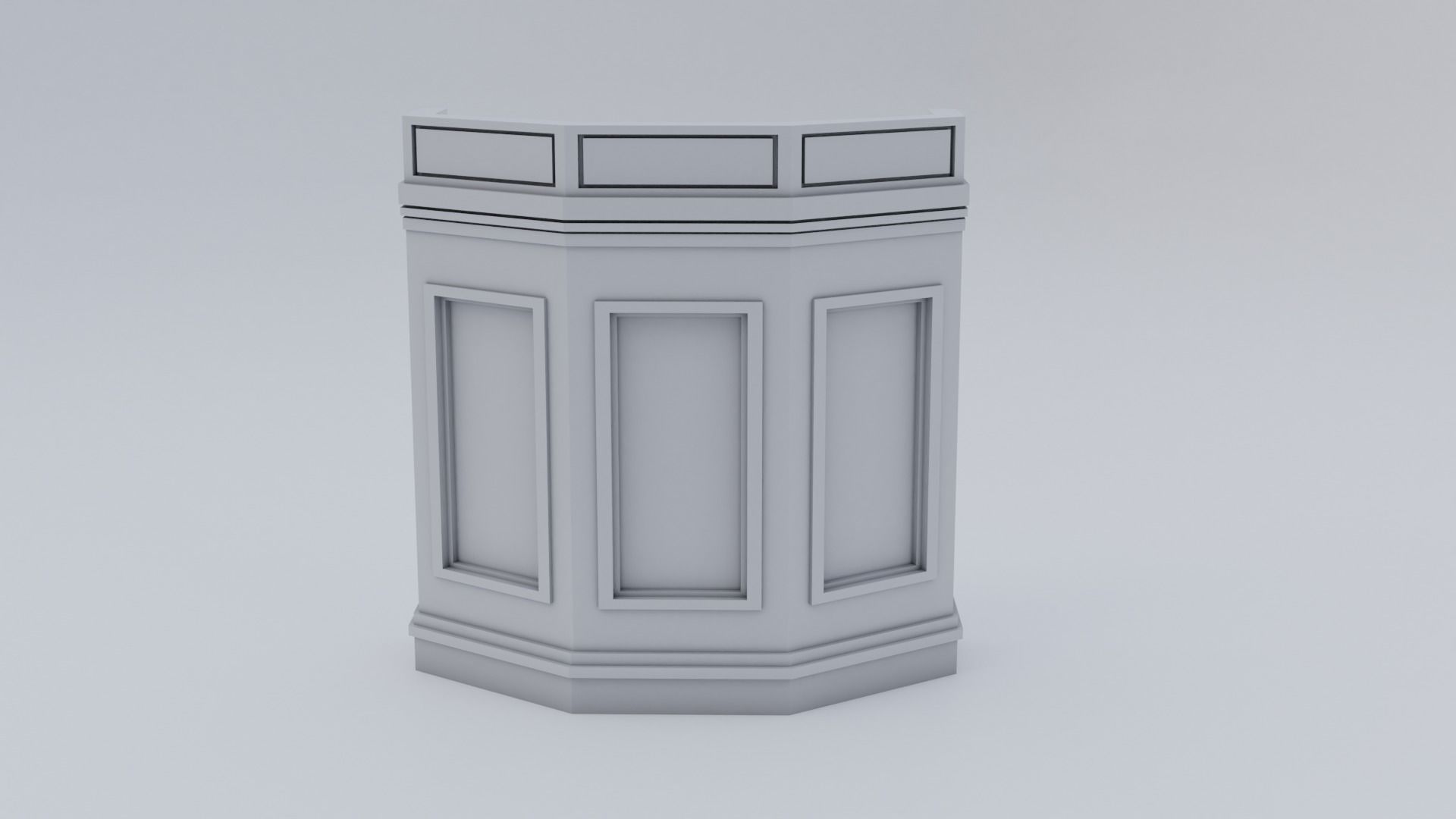 Pulpit Column 3D model_25