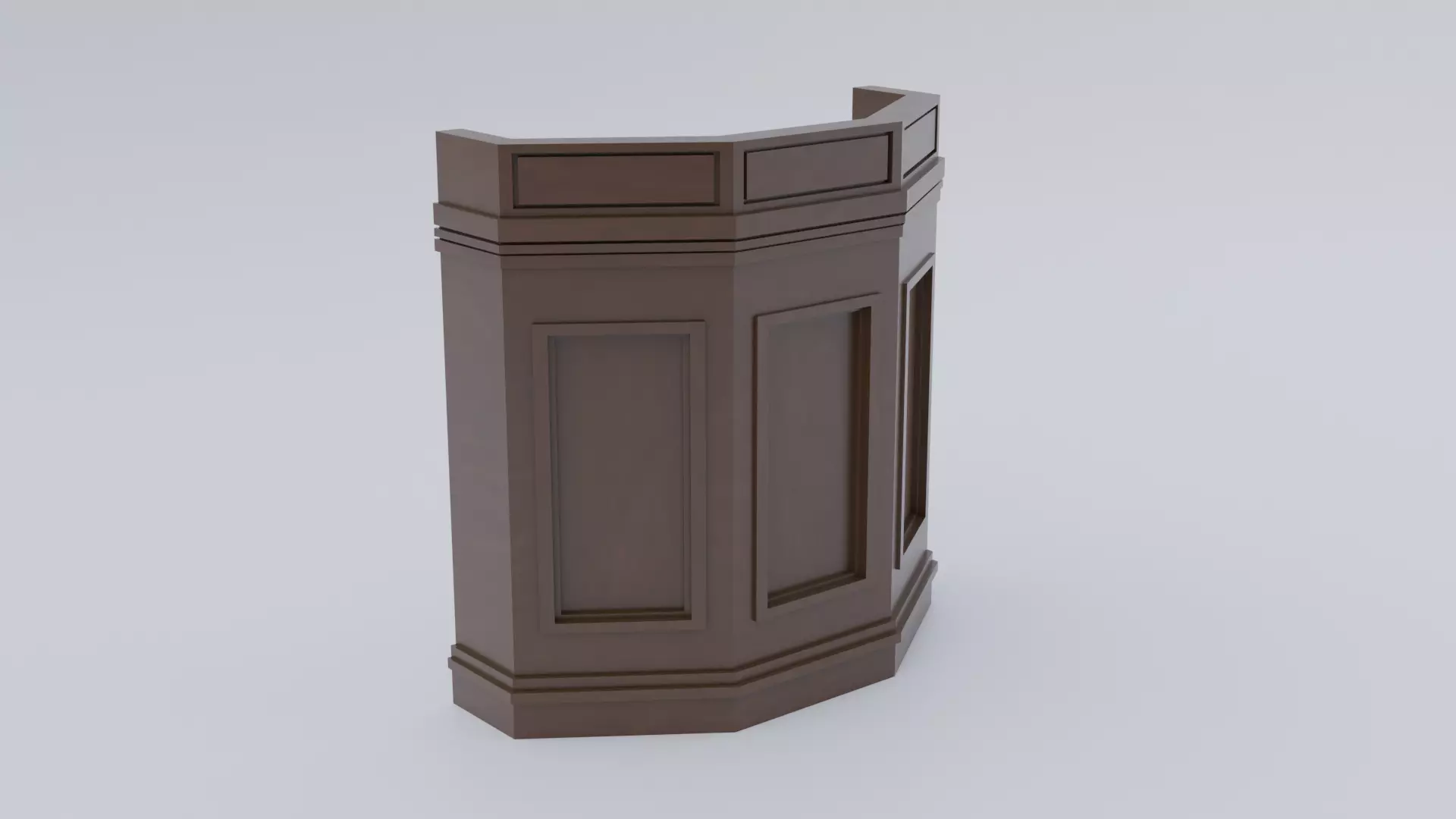 Pulpit Column 3D model_0