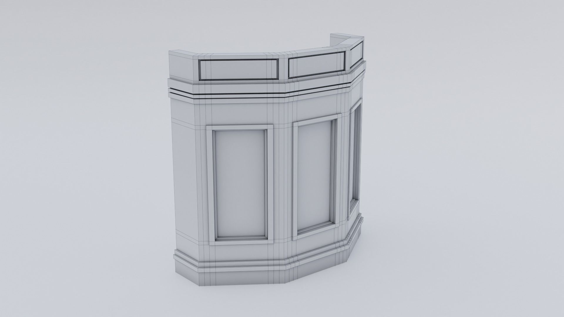 Pulpit Column 3D model_29
