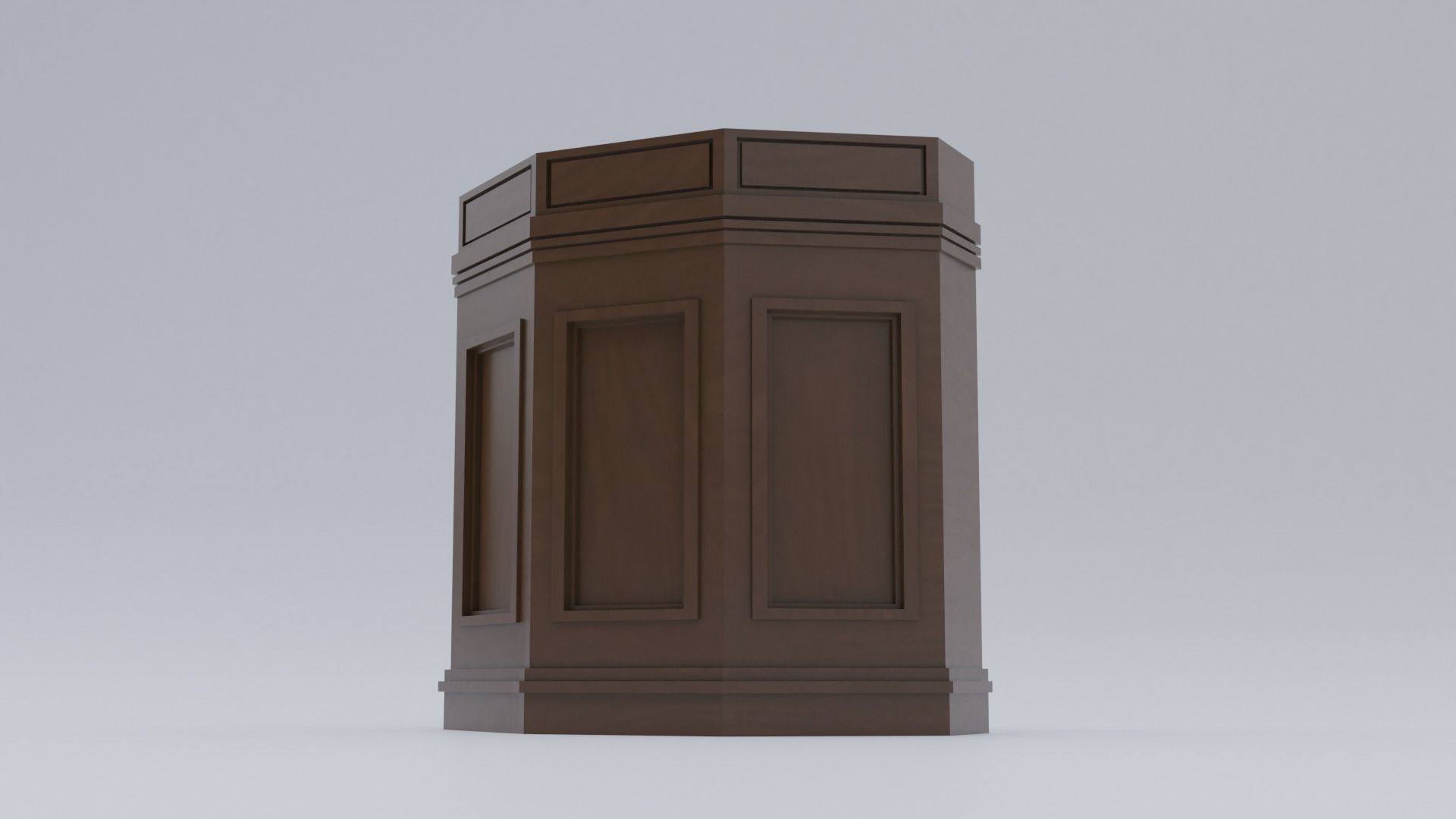 Pulpit Column 3D model_2