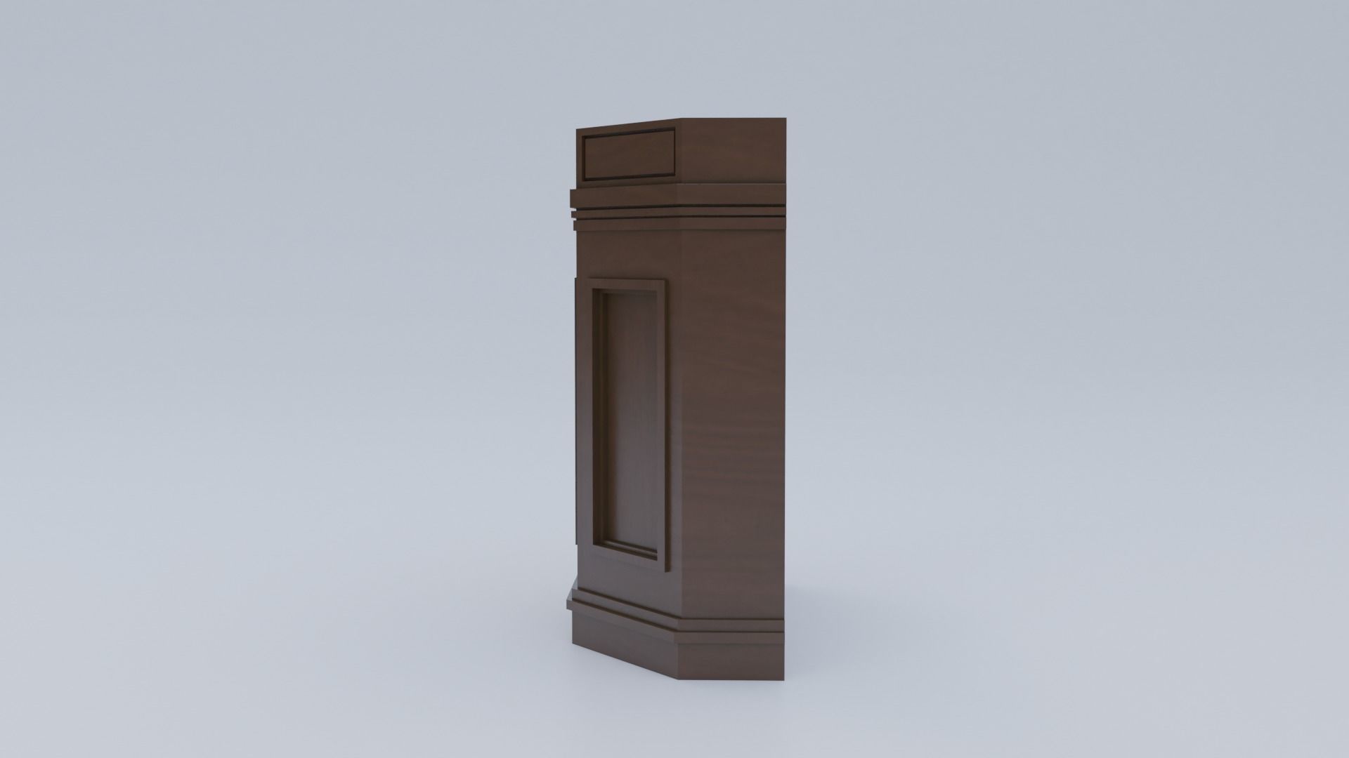 Pulpit Column 3D model_4