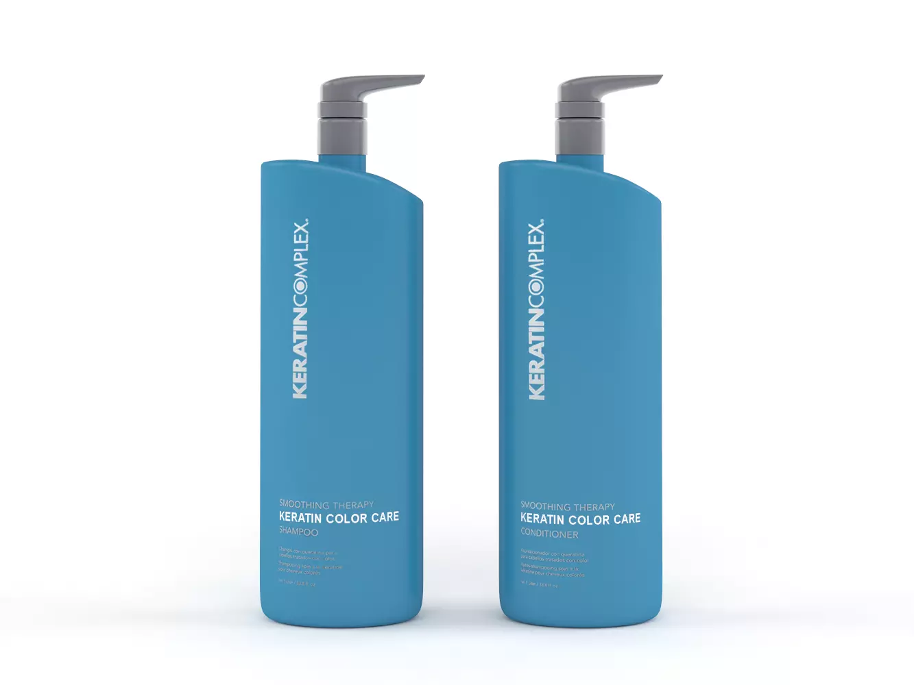 Keratin Complex Color Care Shampoo and Conditioner 3D model_0