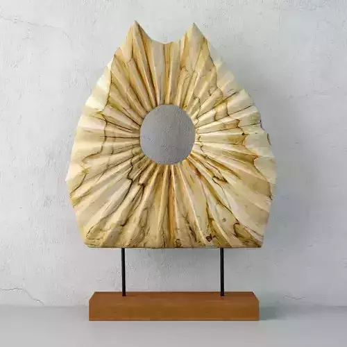 Decorative Teak Object  ZARA HOME 3D model