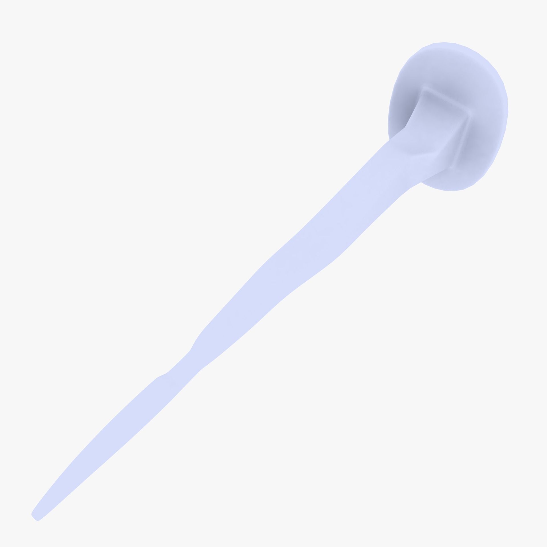Old Nail Low-poly 3D model_2