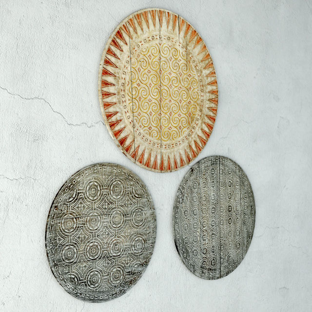 Toraja Carved Wood Panels 3D model_6