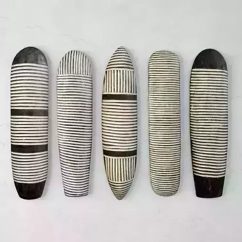 Zulu Elongated Shields 1 3D model