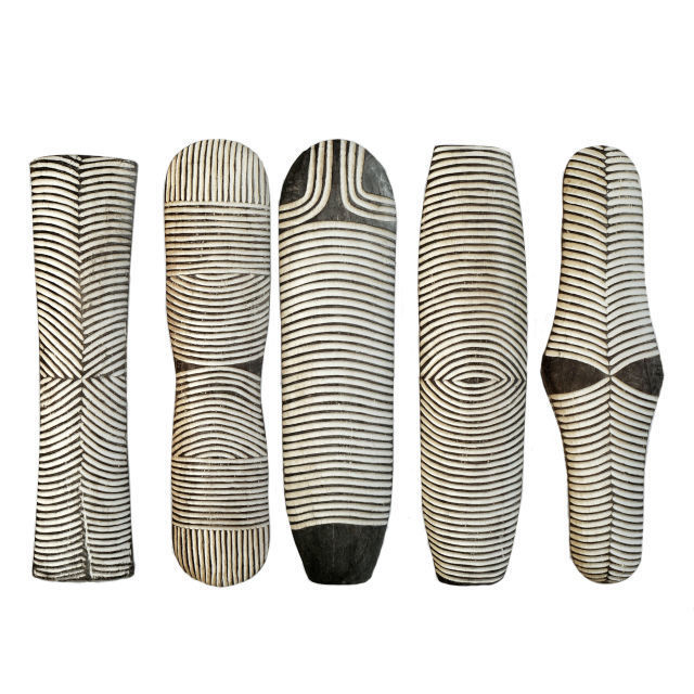 Zulu Elongated Shields 2 3D model_1