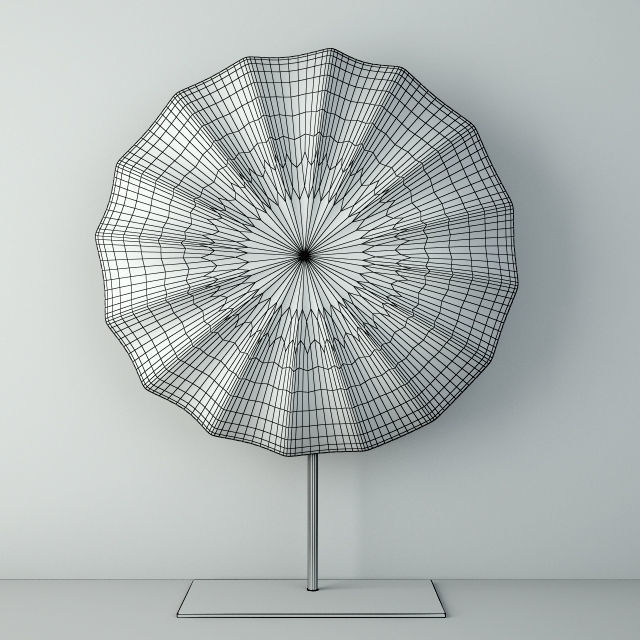 Zulu Shield 3D model_2
