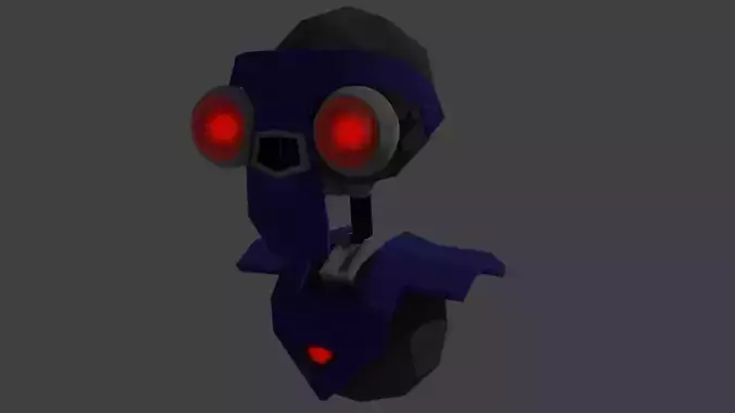 robot head with eyes