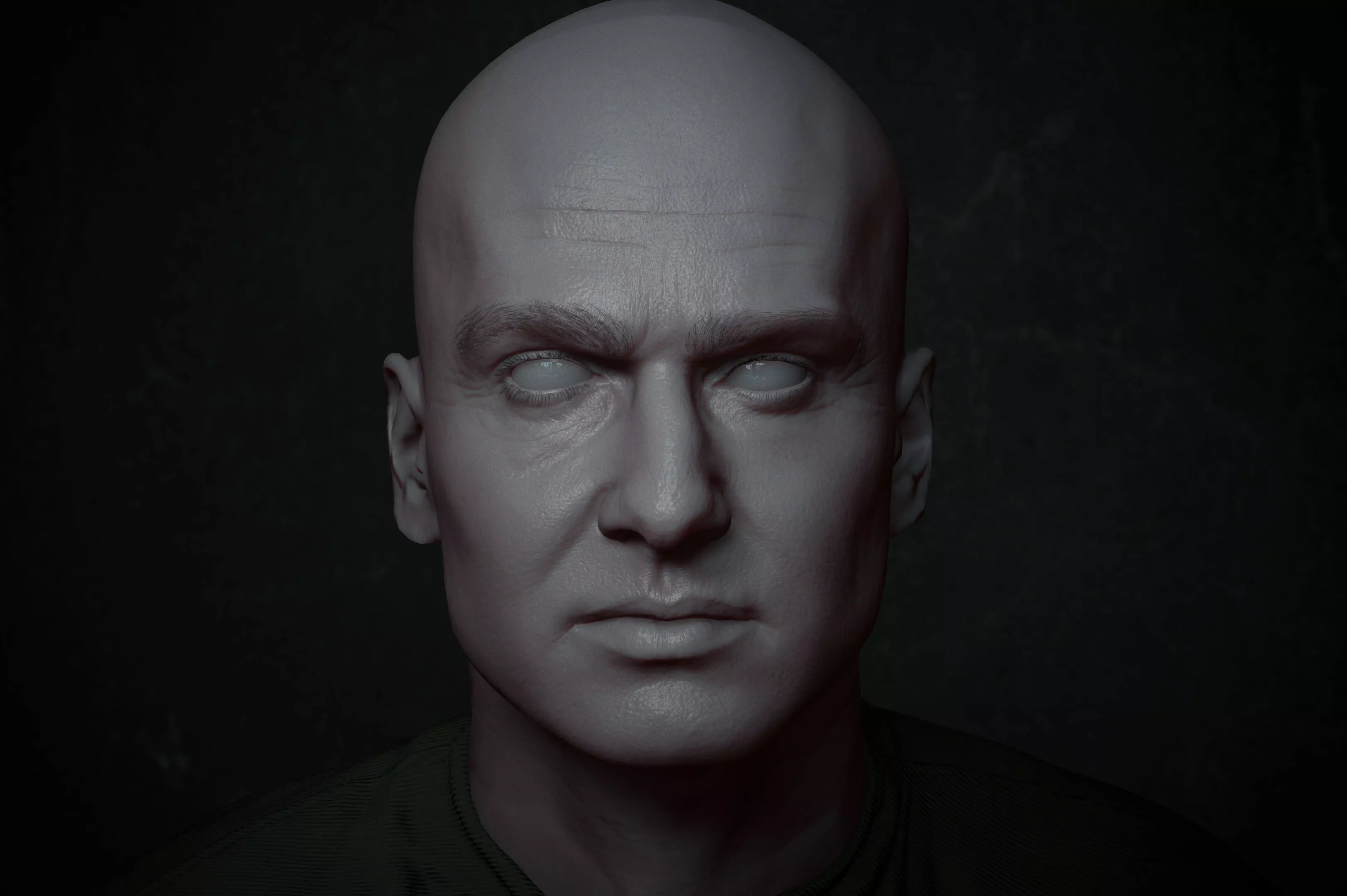 High detailed Male face for game movie 3D model