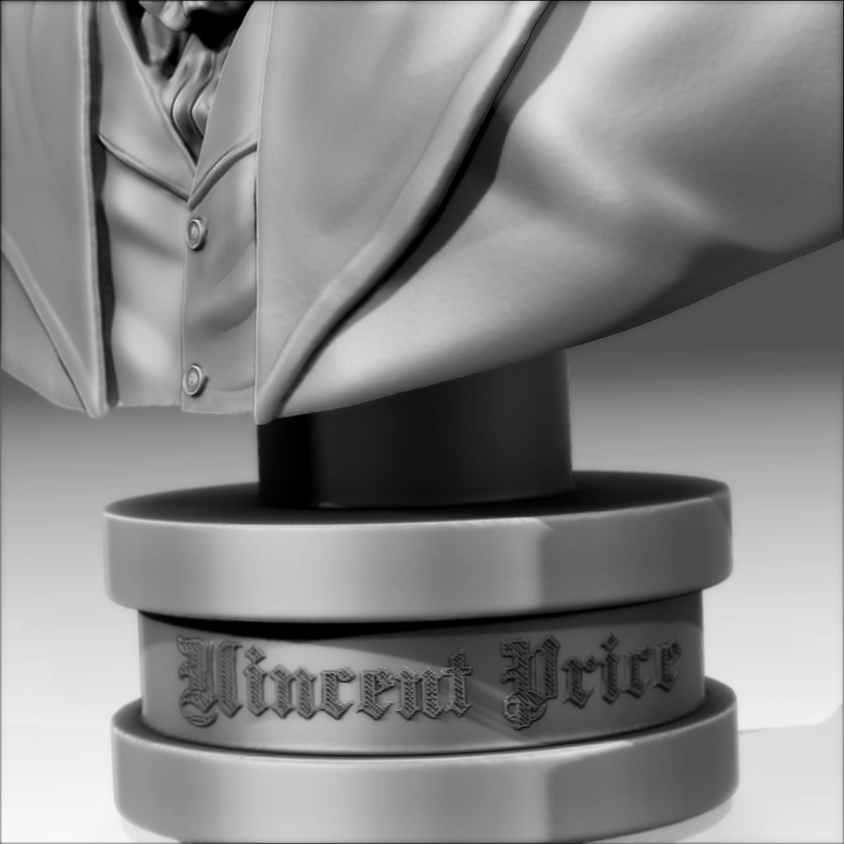Bust Vincent Price 3D print model_7
