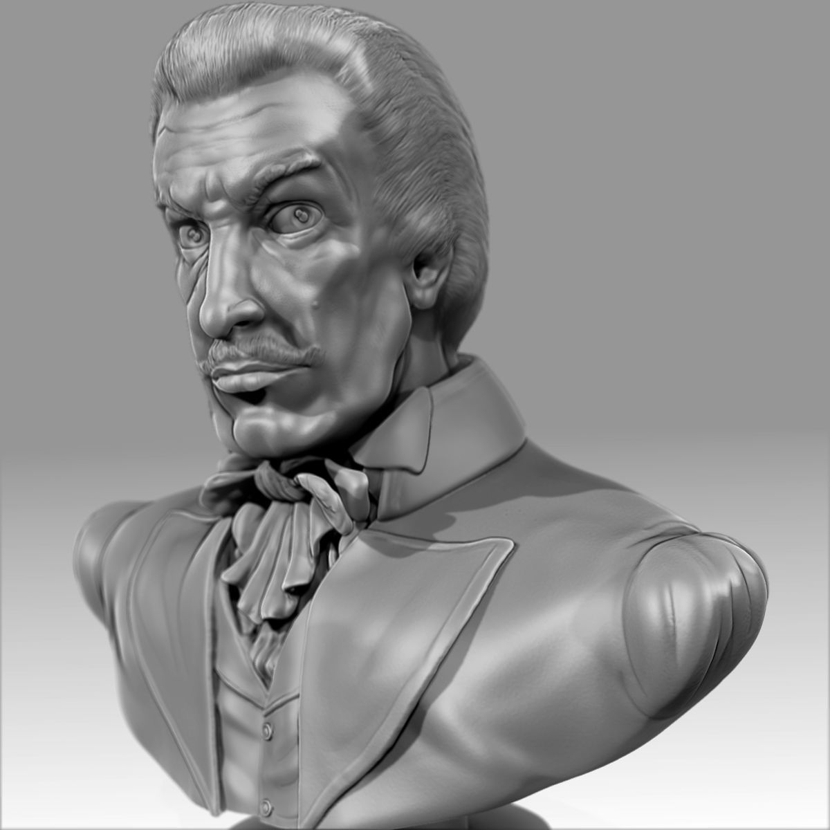 Bust Vincent Price 3D print model_6