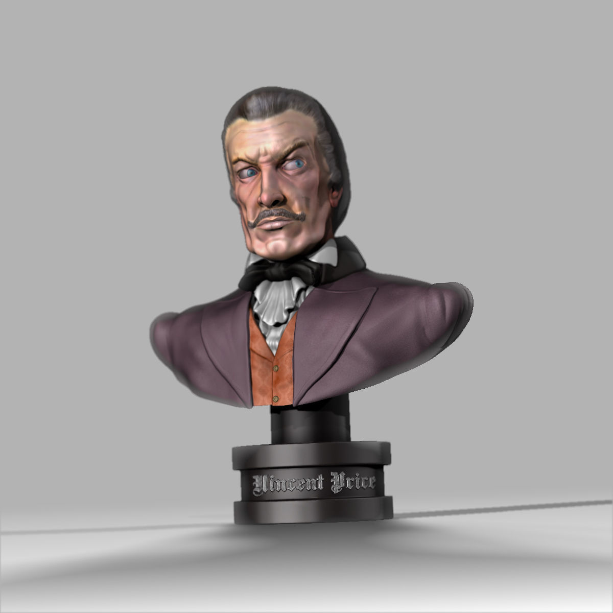 Bust Vincent Price 3D print model_4