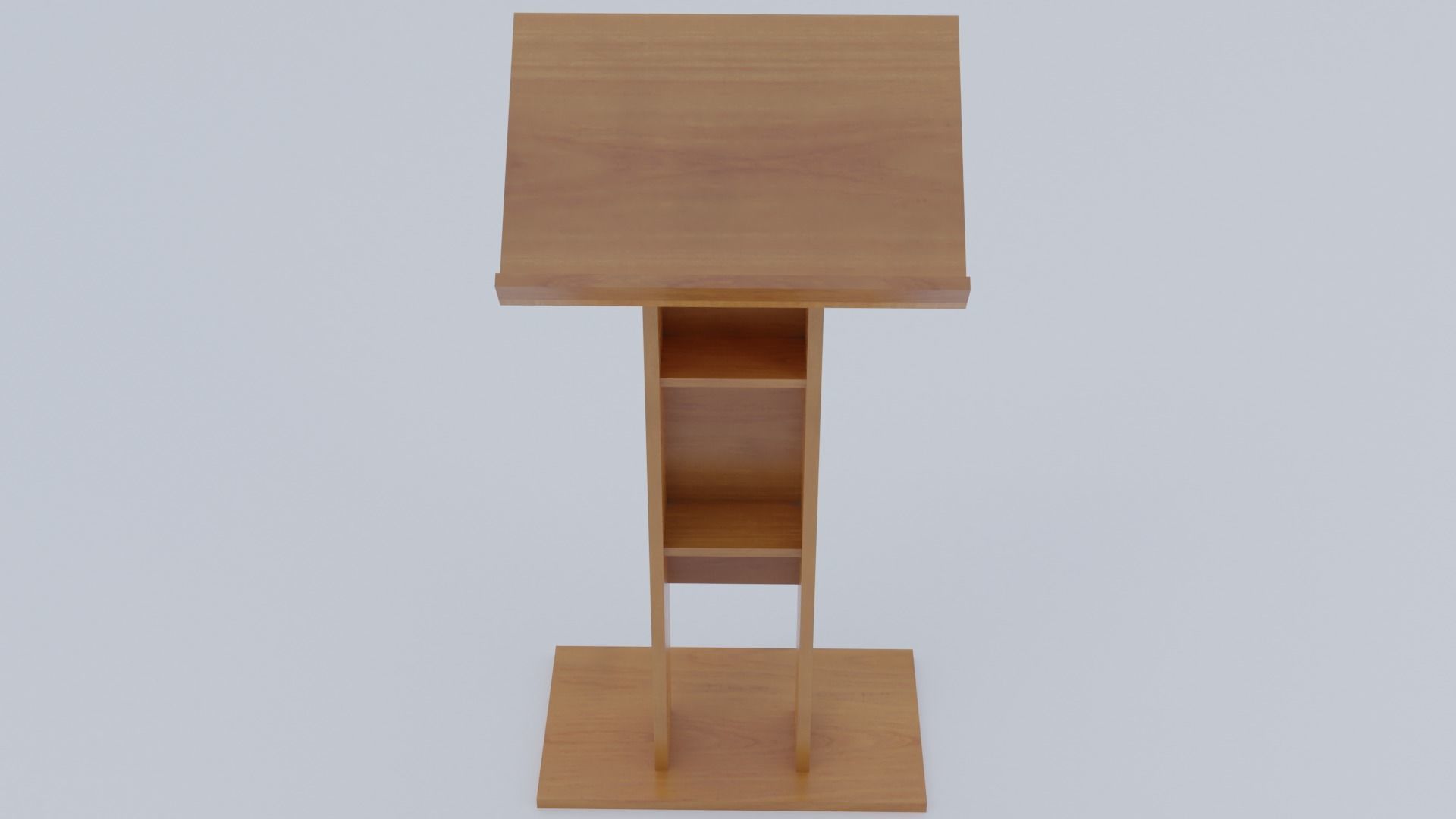 Lectern - Pulpit Low-poly 3D model_25