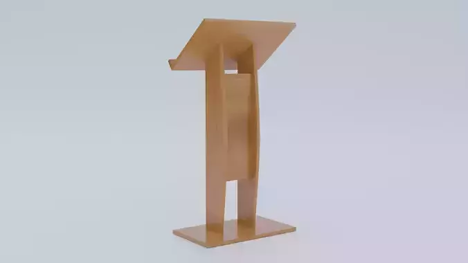 Lectern - Pulpit Low-poly 3D model