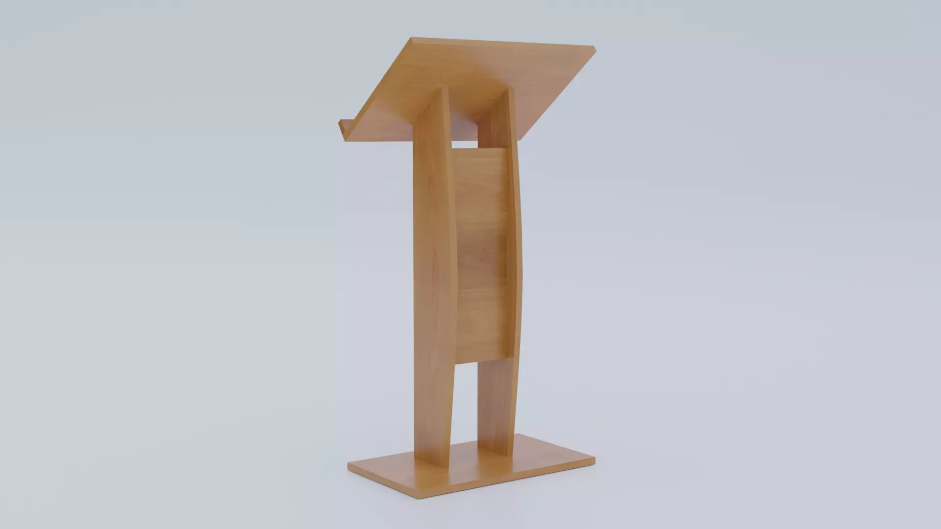 Lectern - Pulpit Low-poly 3D model_0