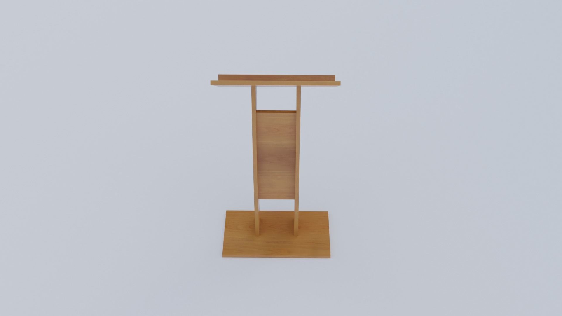Lectern - Pulpit Low-poly 3D model_29