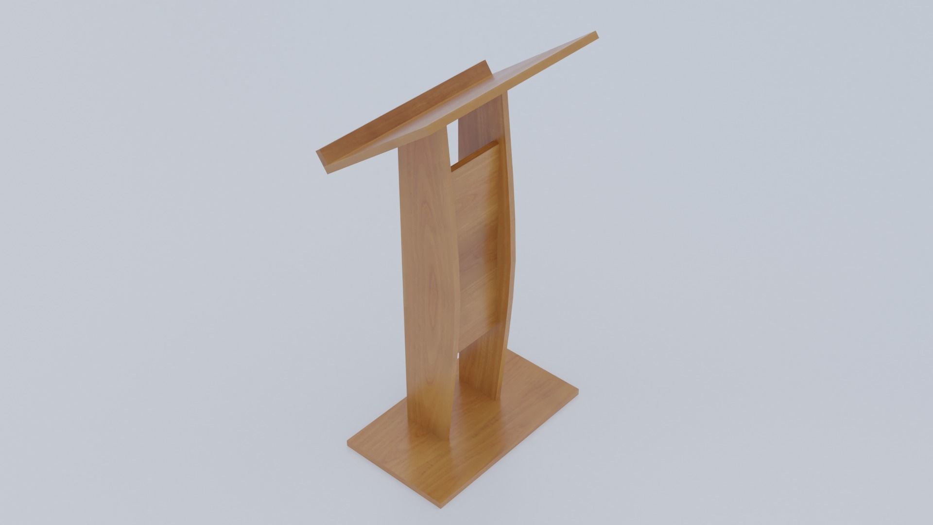 Lectern - Pulpit Low-poly 3D model_28