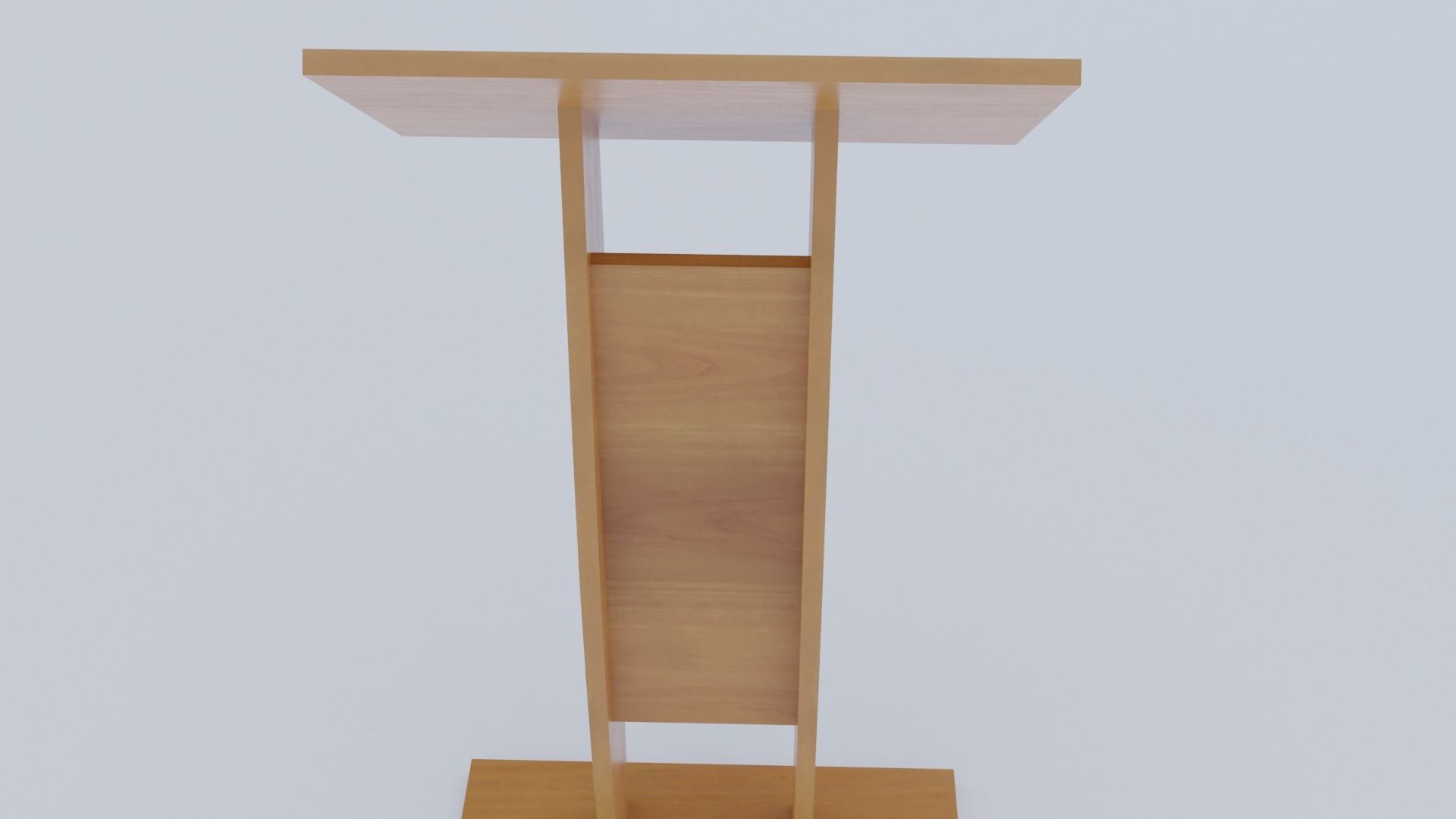 Lectern - Pulpit Low-poly 3D model_8