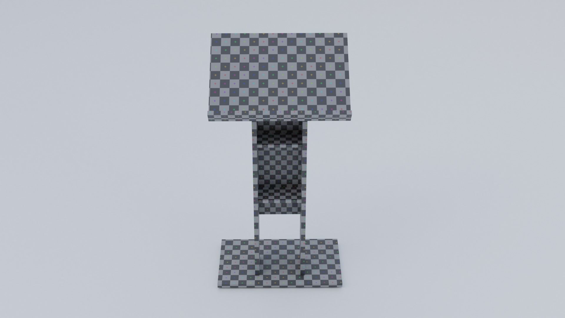 Lectern - Pulpit Low-poly 3D model_16