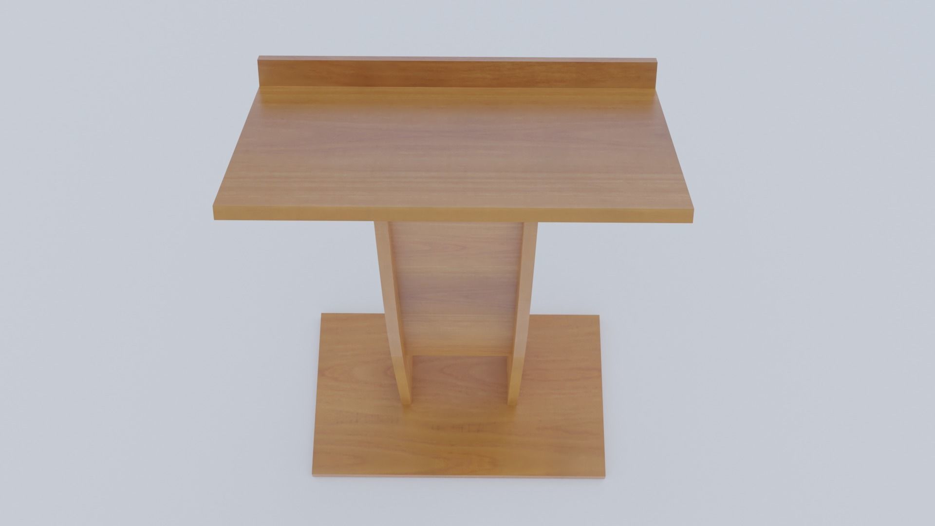 Lectern - Pulpit Low-poly 3D model_9