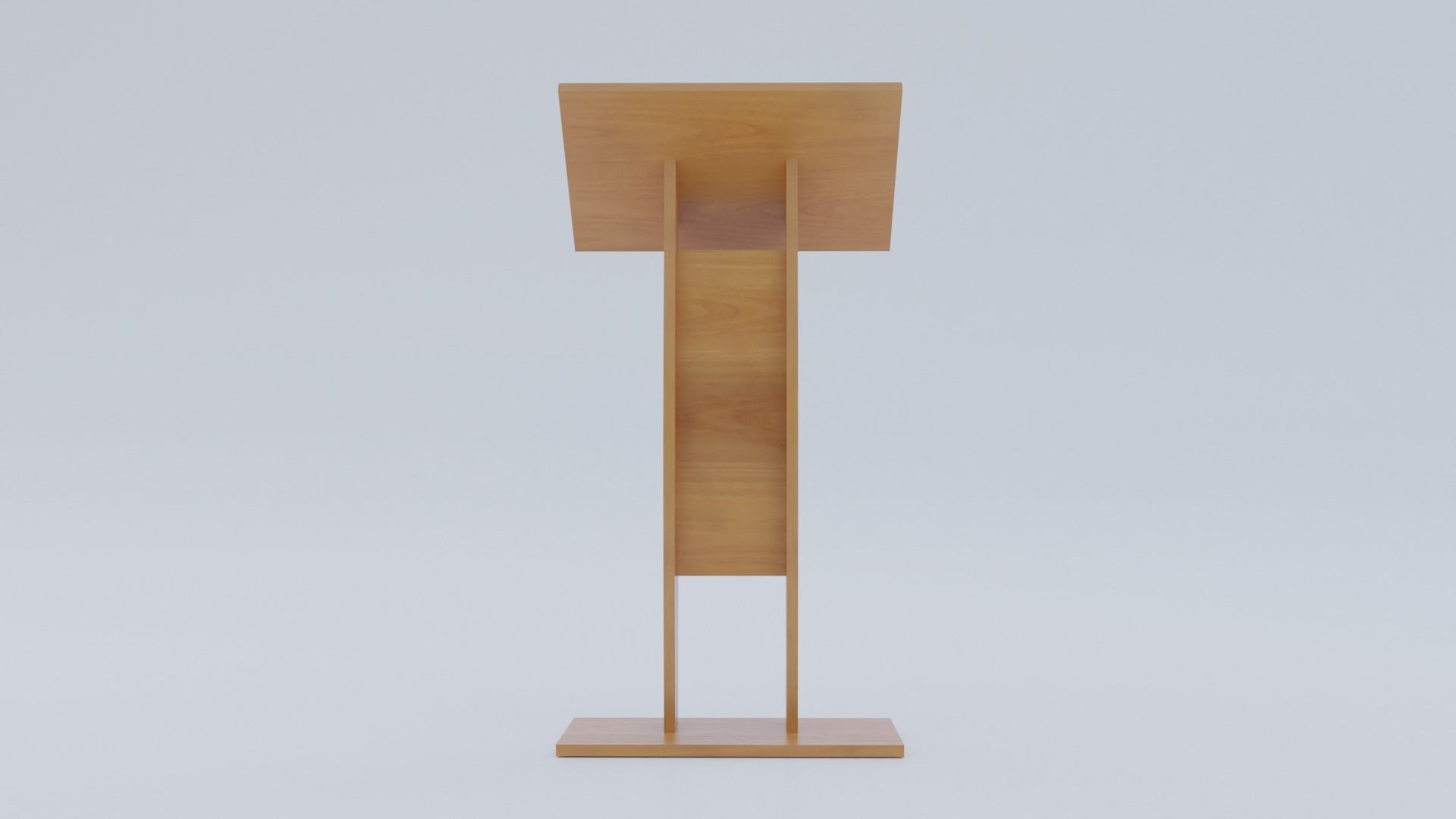 Lectern - Pulpit Low-poly 3D model_1