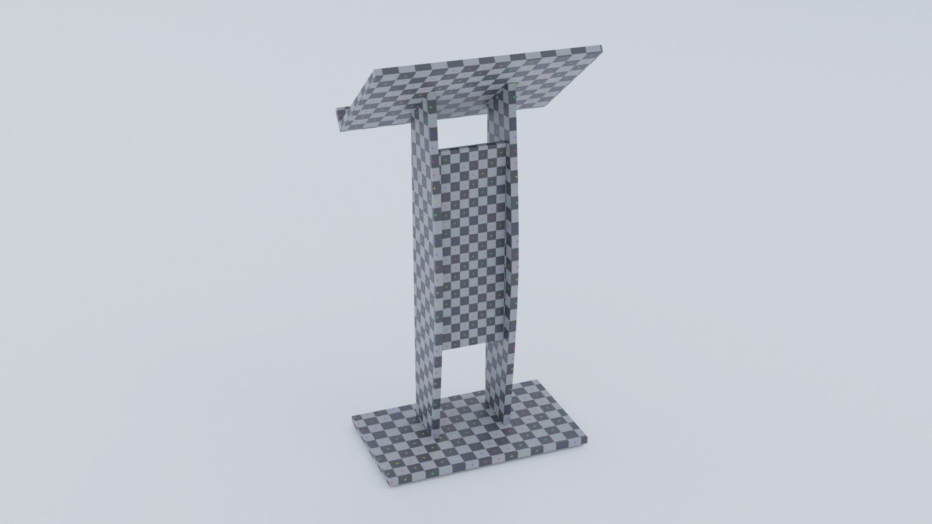 Lectern - Pulpit Low-poly 3D model_15