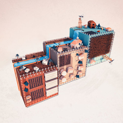 Cube World 3D model