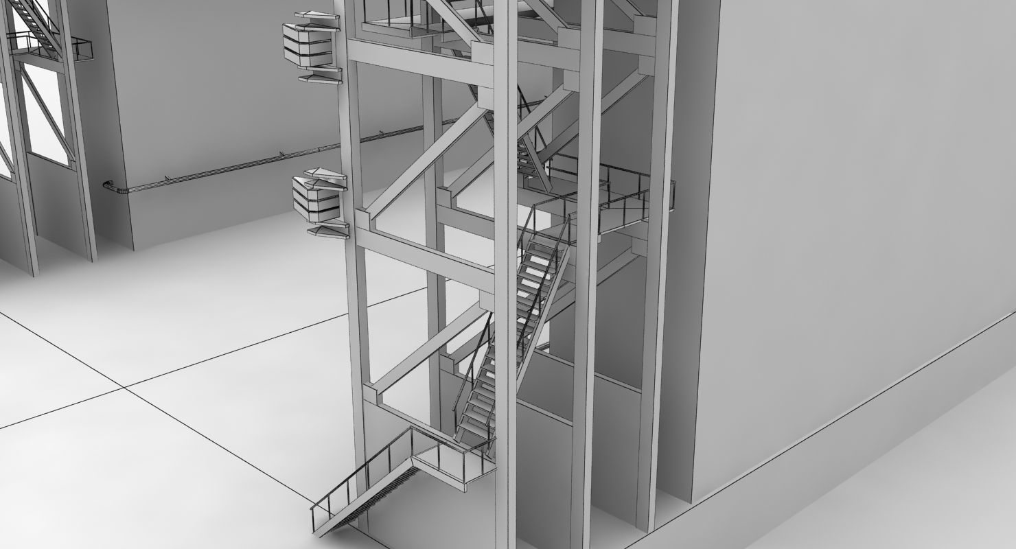 Floating Dock 2 Low-poly 3D model_10