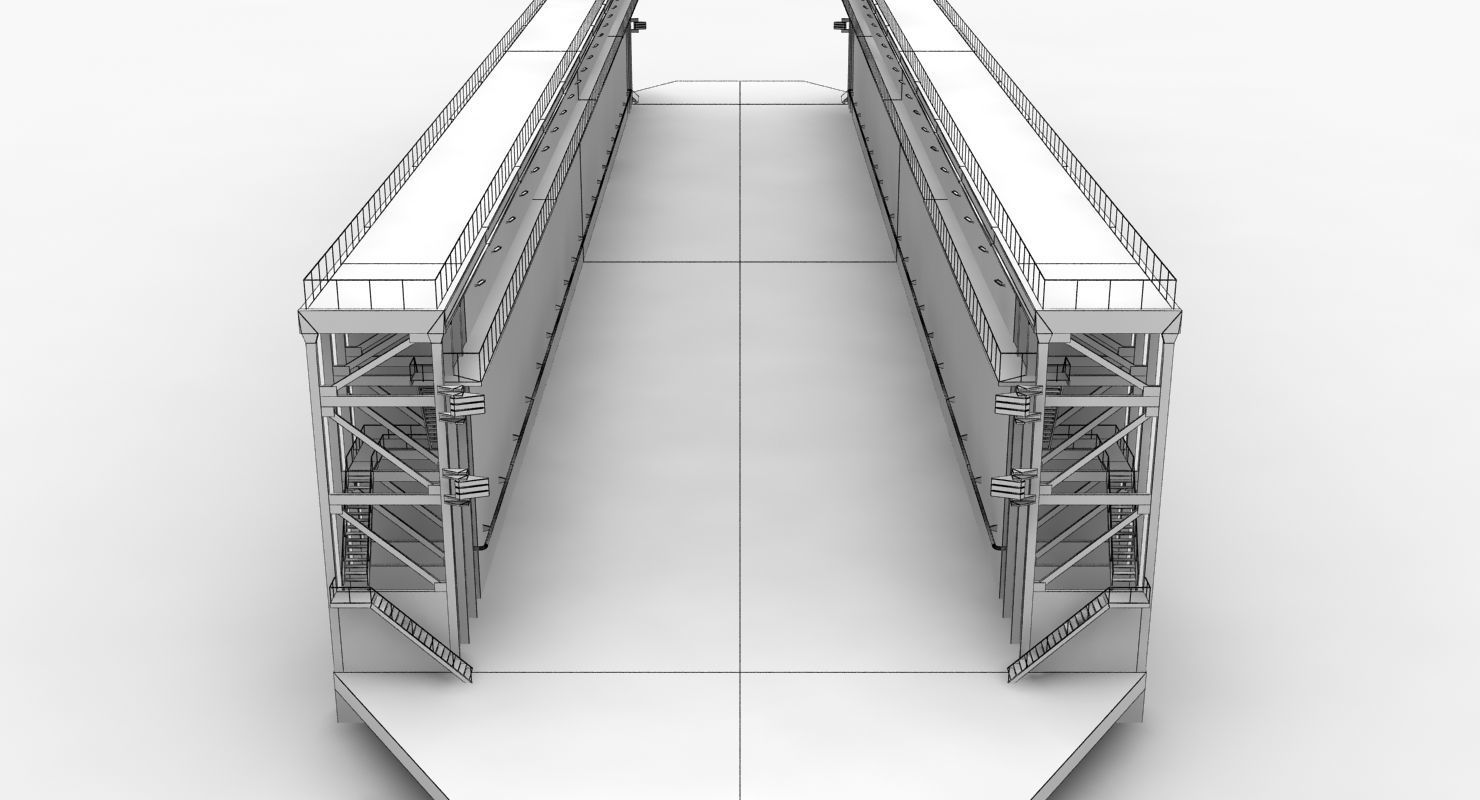 Floating Dock 2 Low-poly 3D model_11