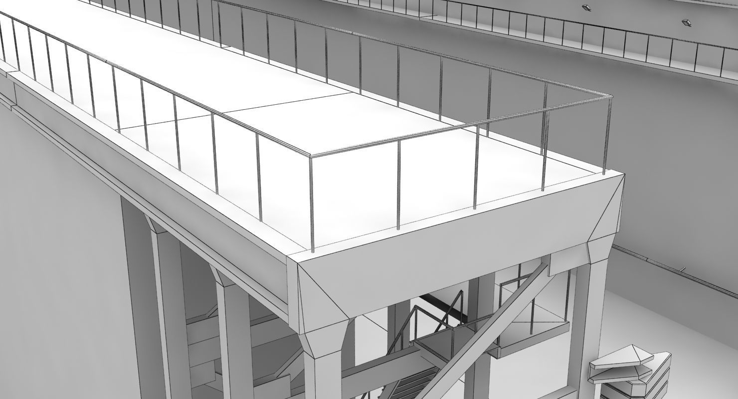 Floating Dock 2 Low-poly 3D model_13