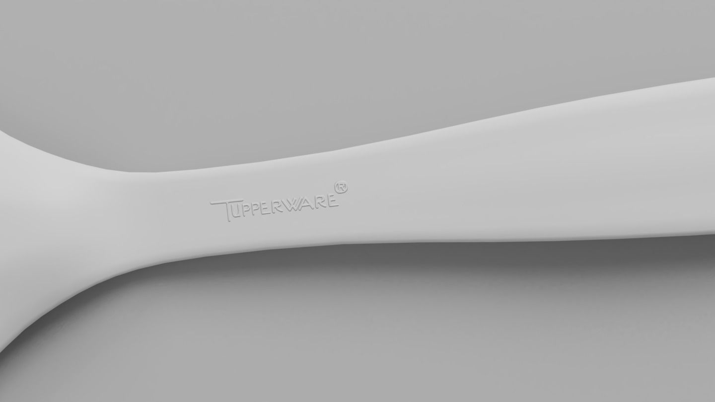 Tupperware Salad Fork 3D model_2