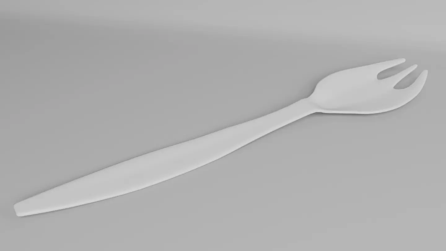 Tupperware Salad Fork 3D model_0