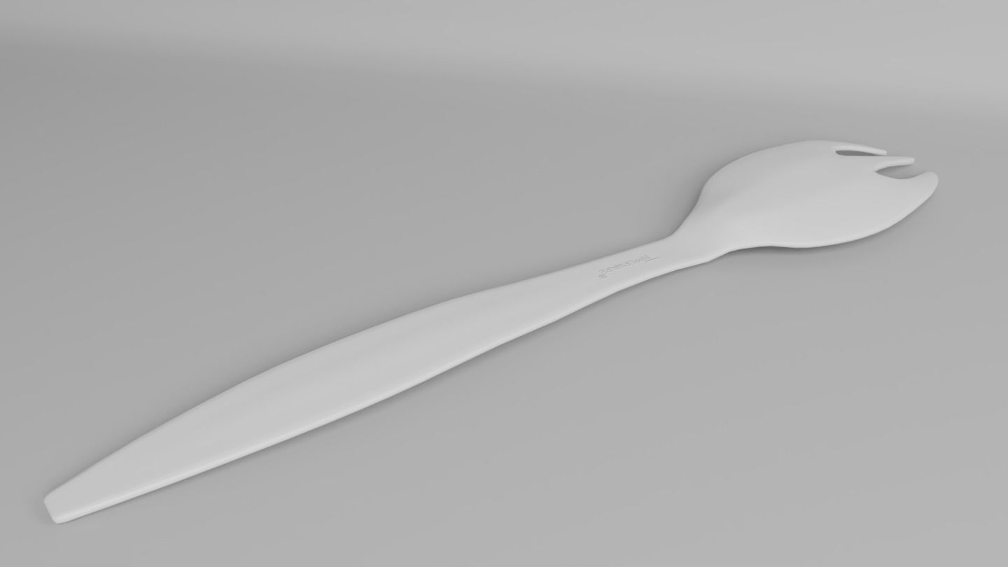 Tupperware Salad Fork 3D model_1