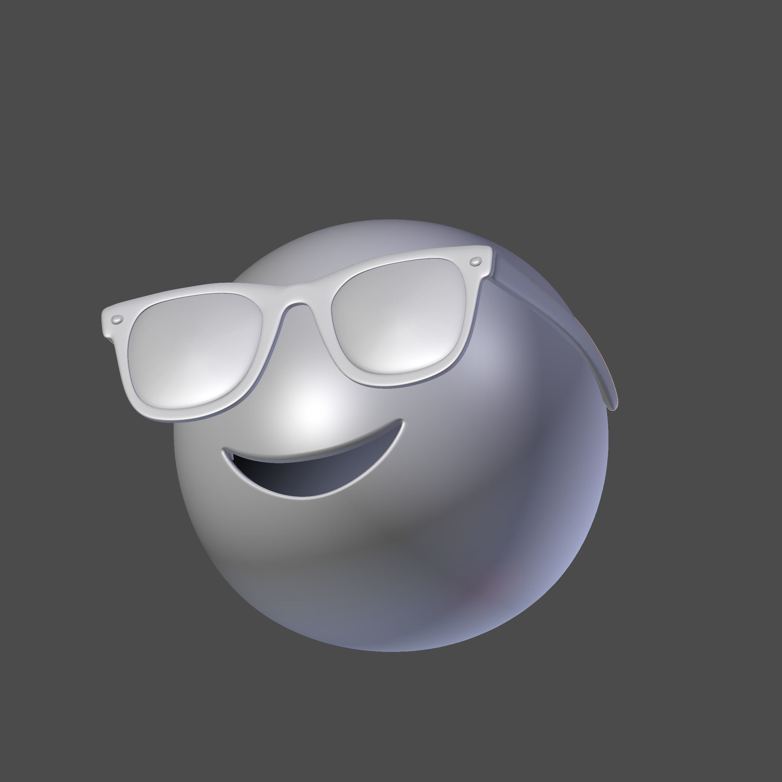 Emoji Sunglasses 3D model_8