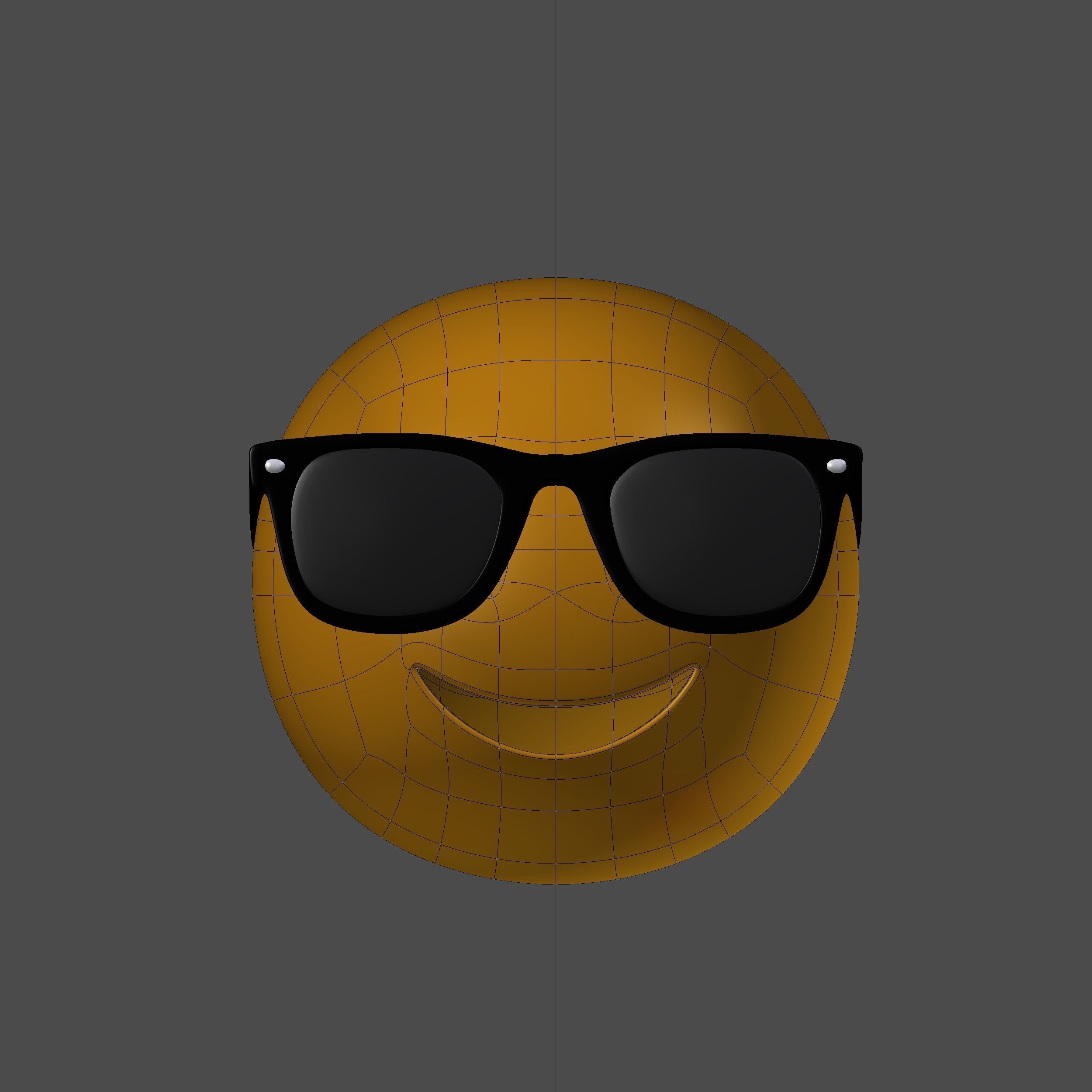 Emoji Sunglasses 3D model_1