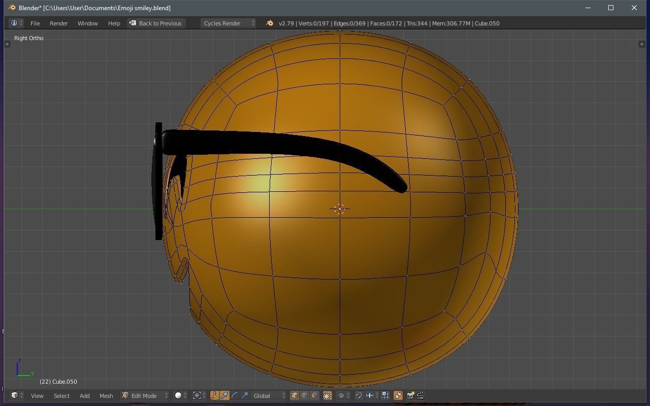 Emoji Sunglasses 3D model_20