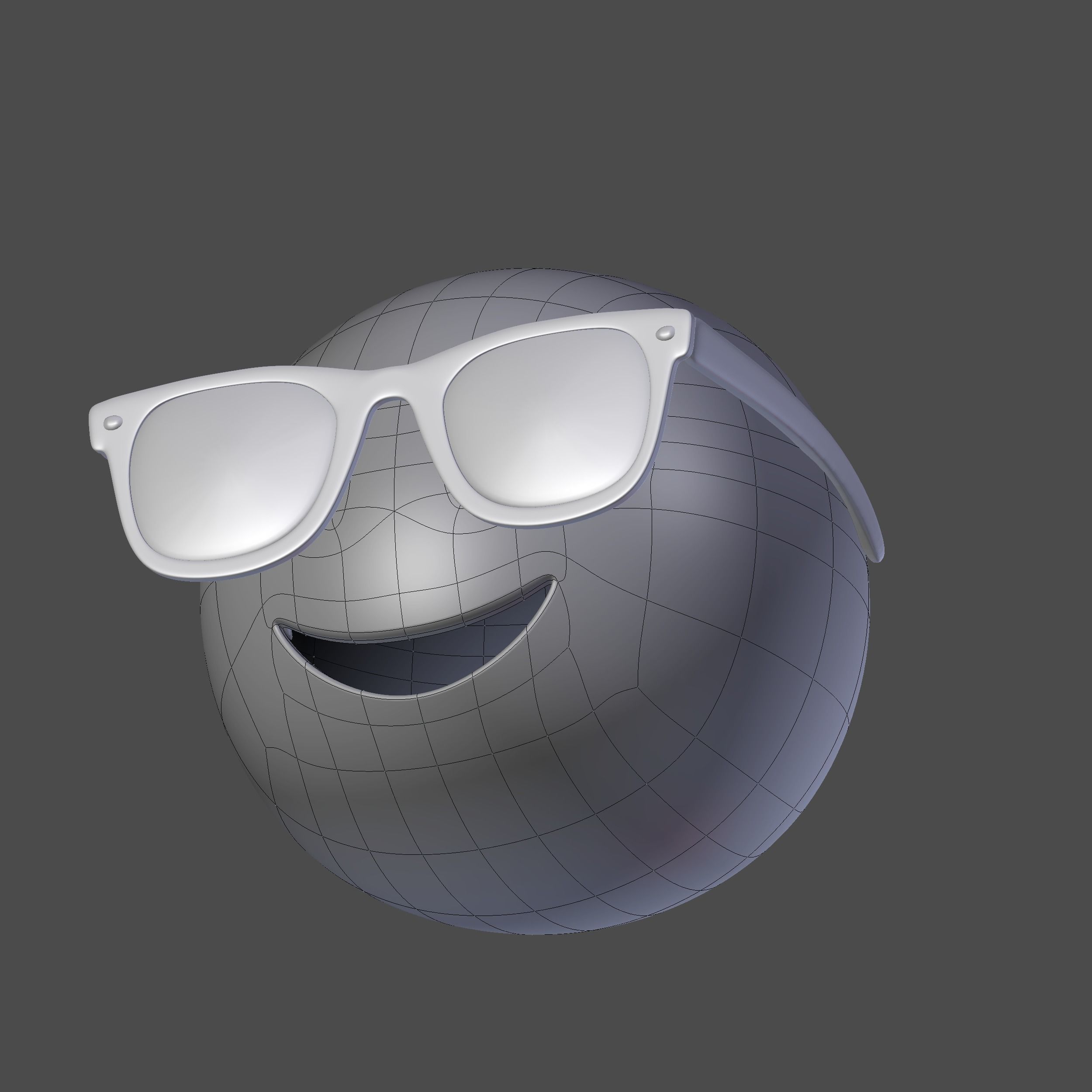 Emoji Sunglasses 3D model_13