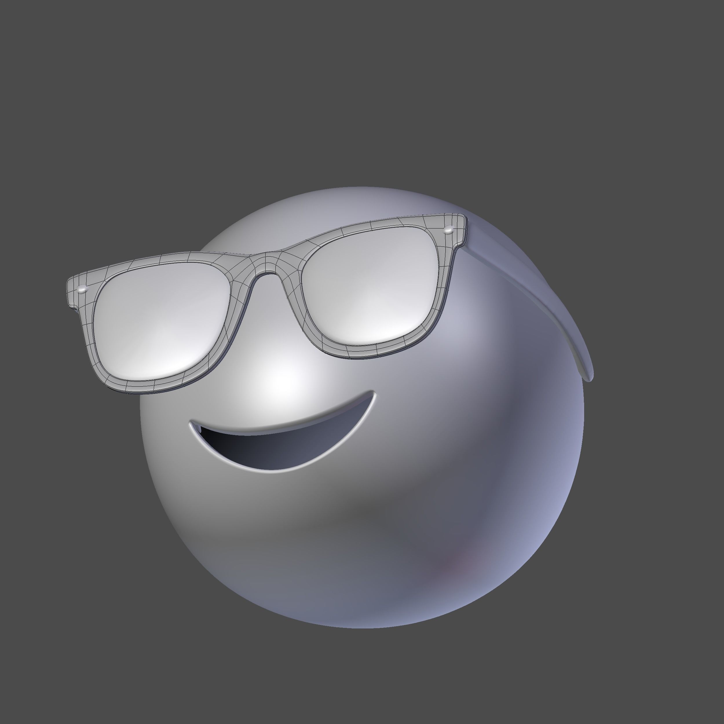 Emoji Sunglasses 3D model_9
