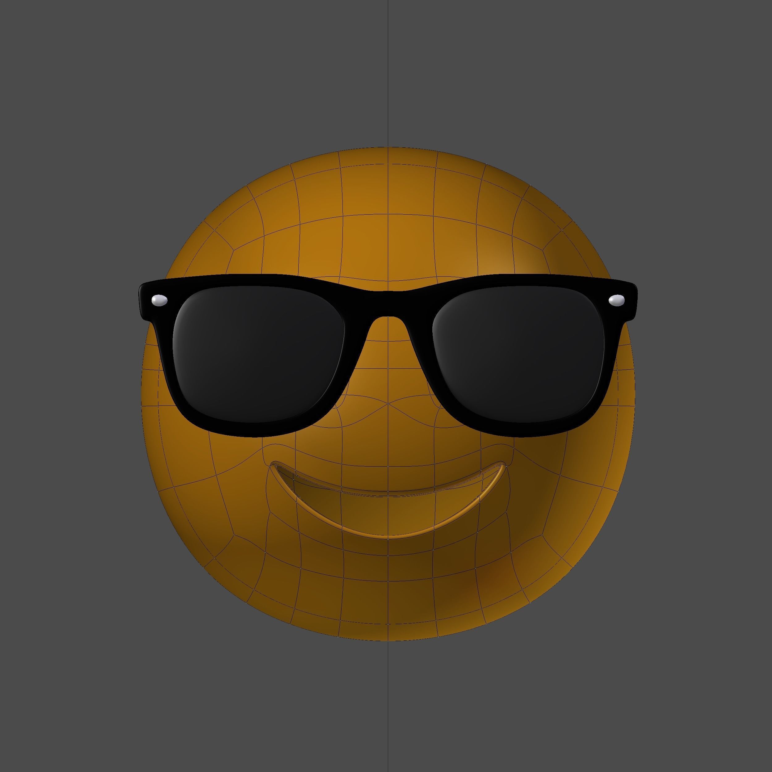 Emoji Sunglasses 3D model_16