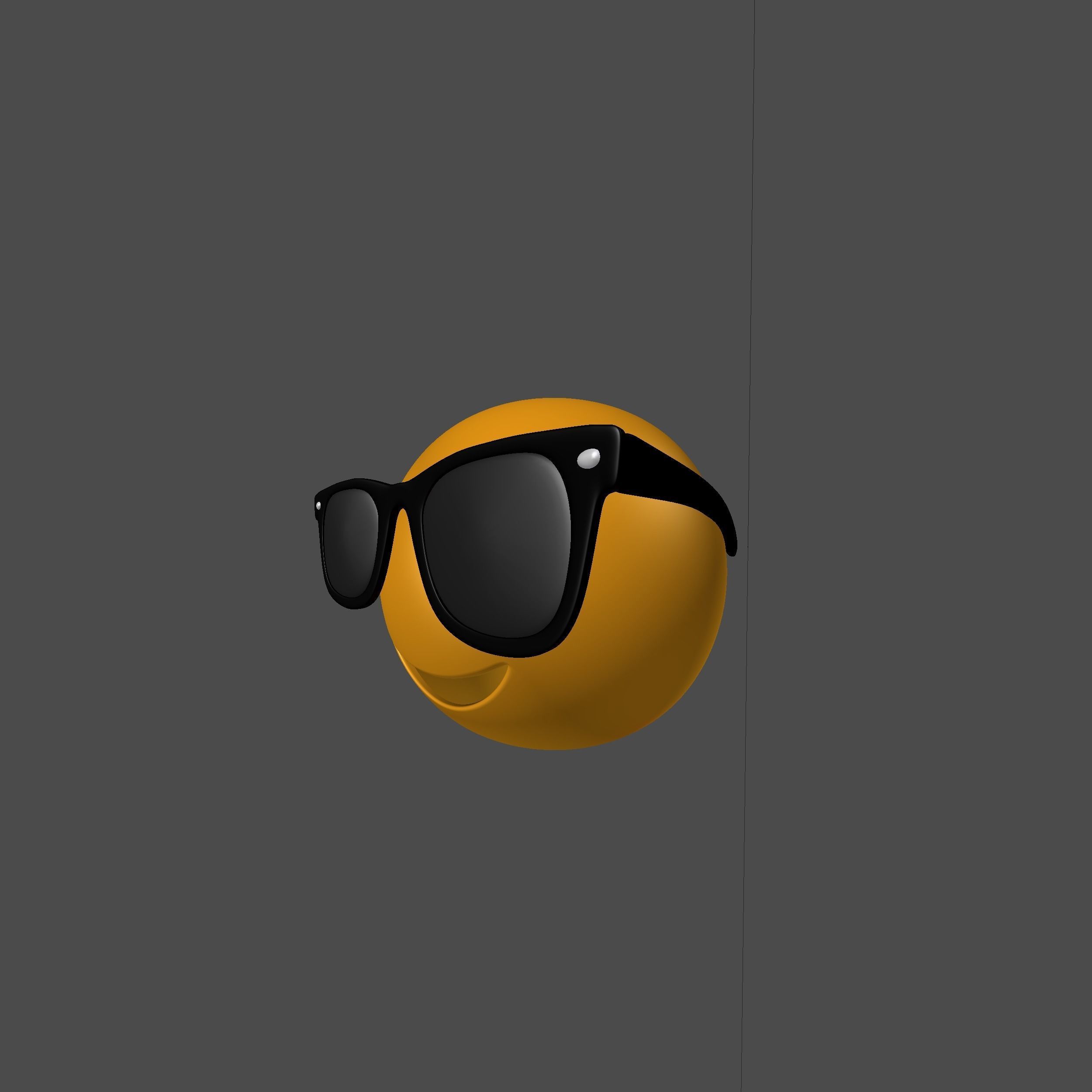 Emoji Sunglasses 3D model_17