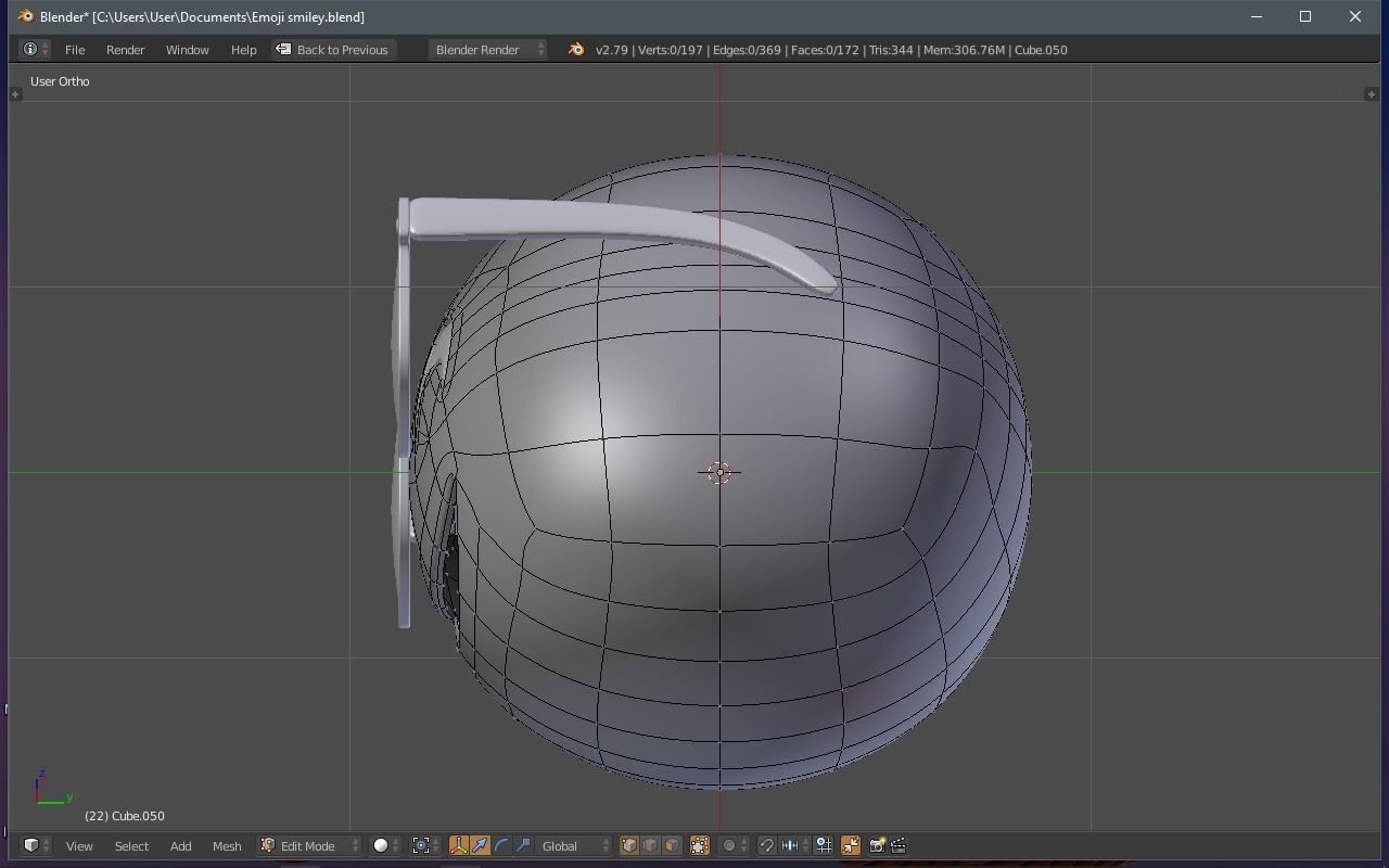 Emoji Sunglasses 3D model_5
