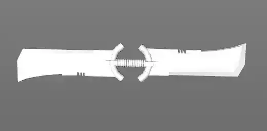 Thanos sword Low-poly 3D model