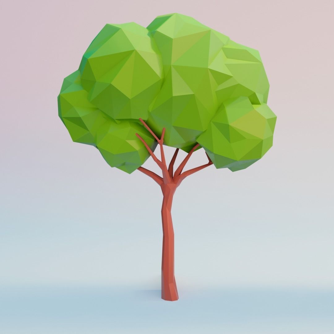 3D model Tree set VR / AR / low-poly | CGTrader