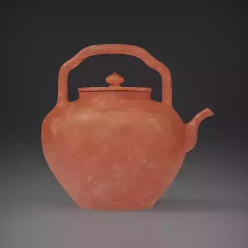 Chinese Classic  Purple Sand Clay Teapot with PBR materials