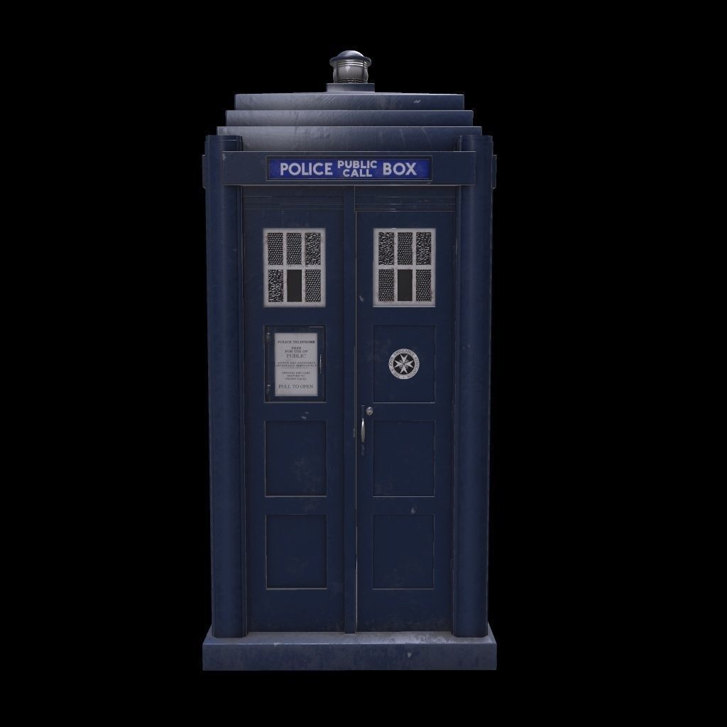 Mark 2 Metropolitan Police Box 3D model_4