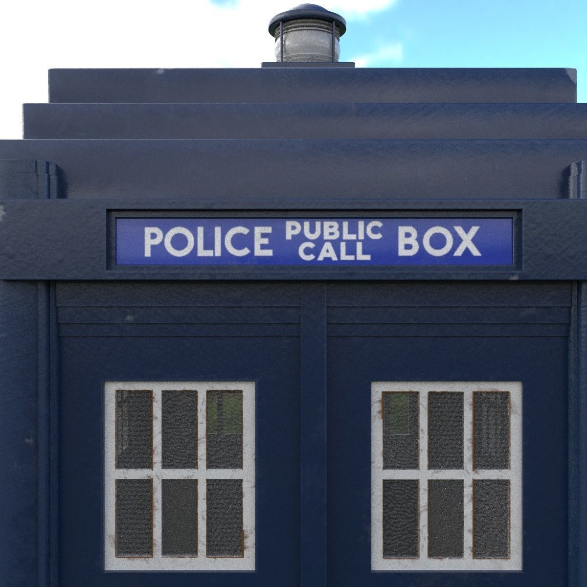 Mark 2 Metropolitan Police Box 3D model_28